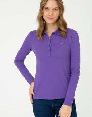 Kadın Violet Sweatshirt Basic