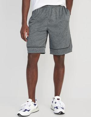 Go-Dry Mesh Basketball Shorts for Men -- 10-inch inseam gray