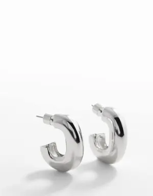 Volume open hoop earrings