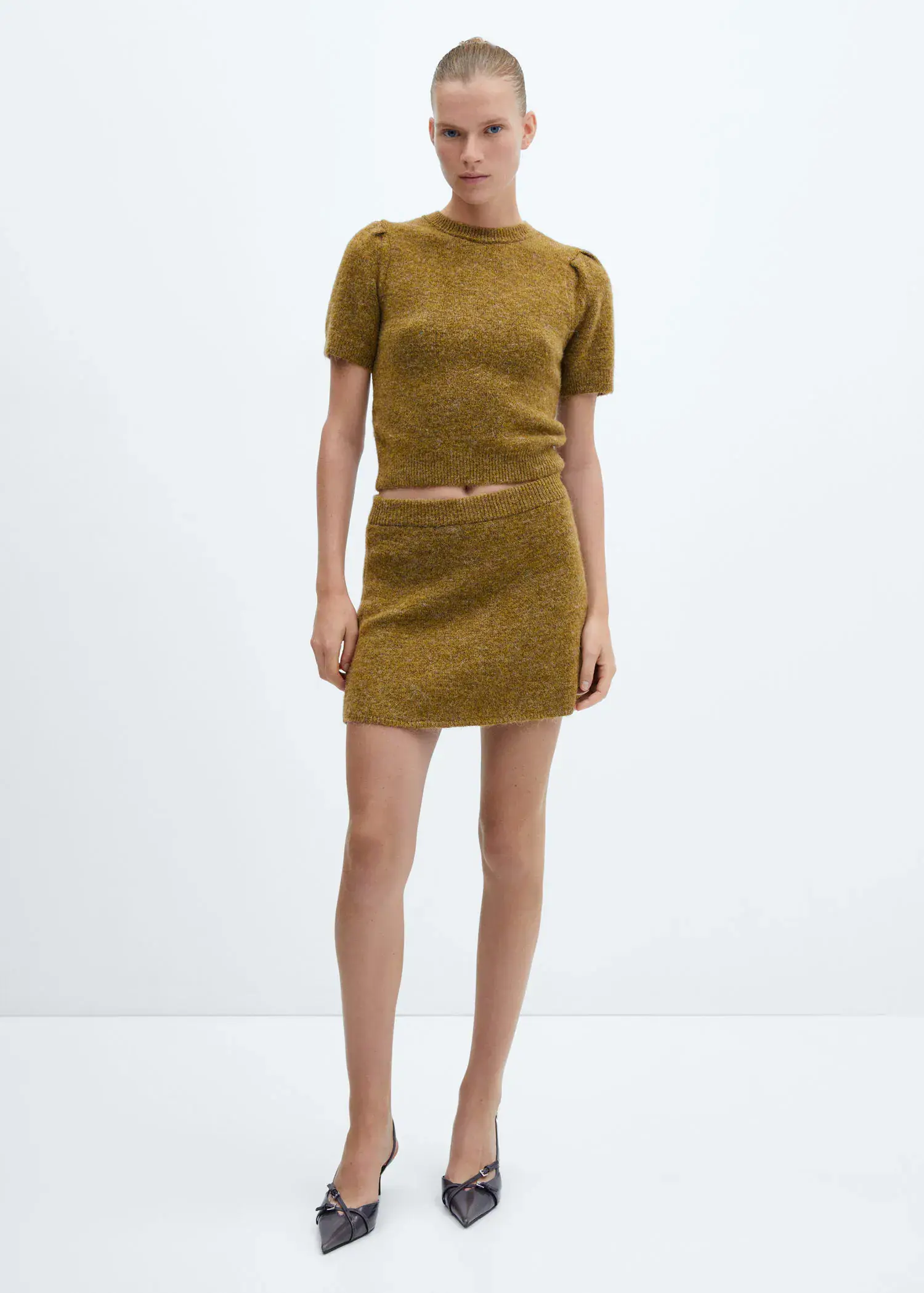 Mango Knitted miniskirt. 3