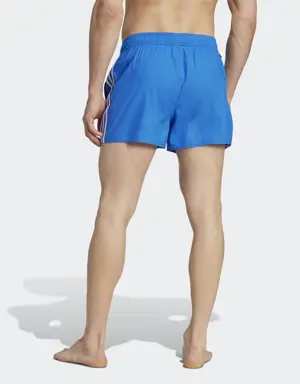 Adidas 3-Stripes CLX Very-Short-Length Swim Shorts. 2 Adidas 3-Stripes CLX Very-Short-Length Swim Shorts. 2