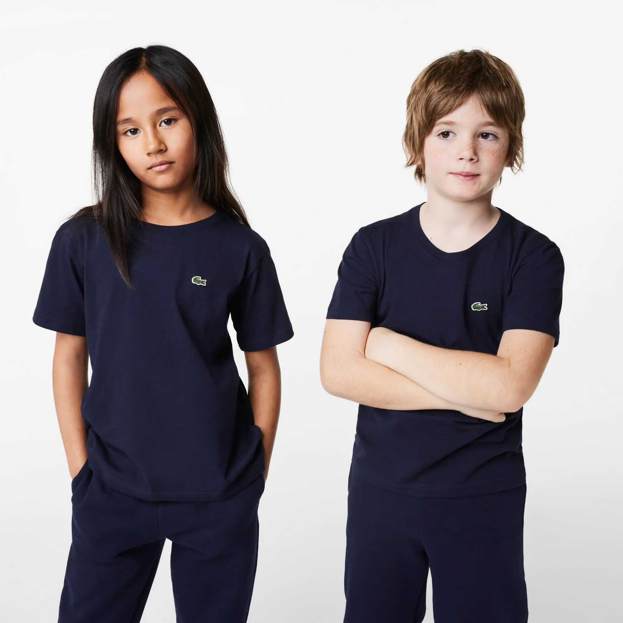 Lacoste Kids' Crew Neck Cotton Jersey T-shirt. 1