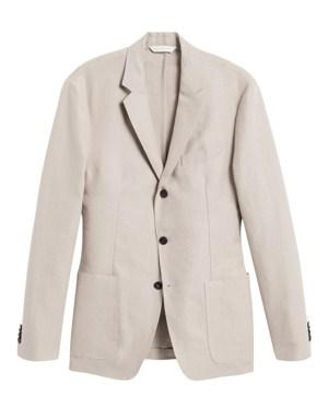 Heritage Slim Linen Suit Jacket beige