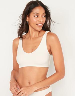 Old Navy V-Neck Terry Swim Top for Women white