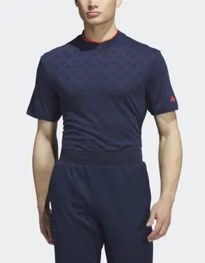 Adidas Adi Jacquard Mock Polo Shirt