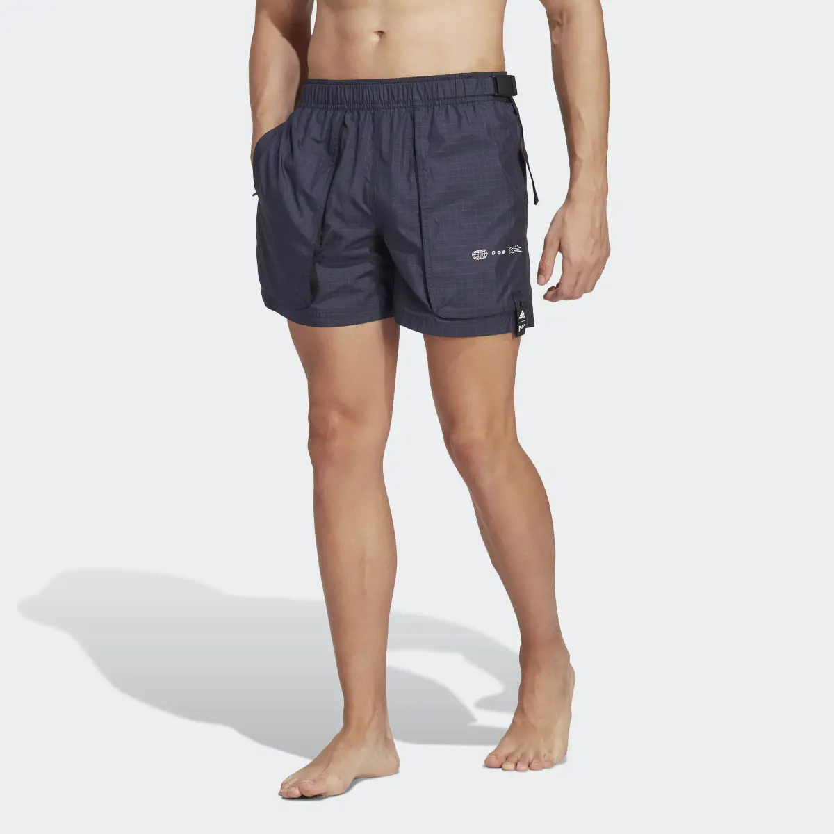 Adidas Parley Buckle Cargo Swim Shorts (Gender Neutral). 1