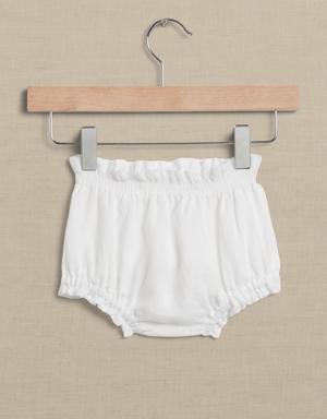 Bria Linen Bloomers for Baby white