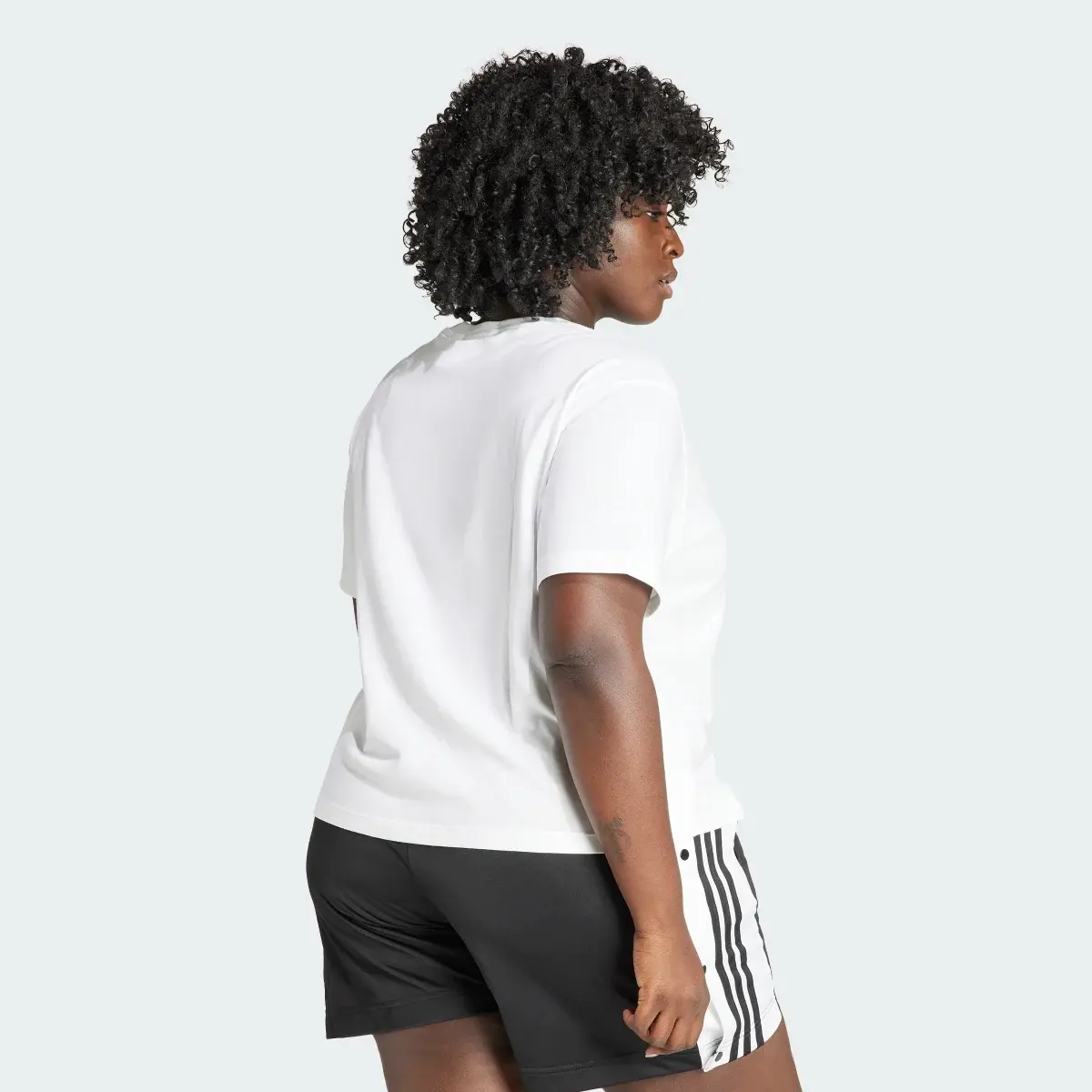 Adidas Adicolor Trefoil Boxy T-Shirt (Plus Size). 3