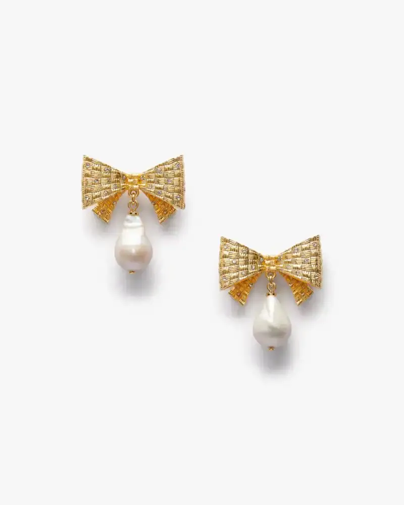 Kate Spade Wrapped In A Bow Drop Earrings. 1