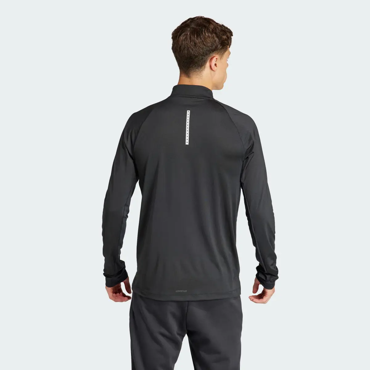 Adidas Gym+ Training 1/4-Zip Long Sleeve Tee. 3