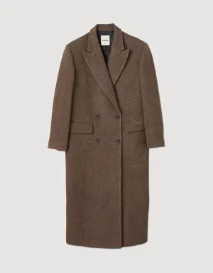 Long-sleeved button coat