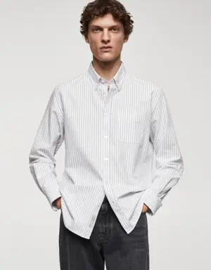 100% cotton kodak striped shirt