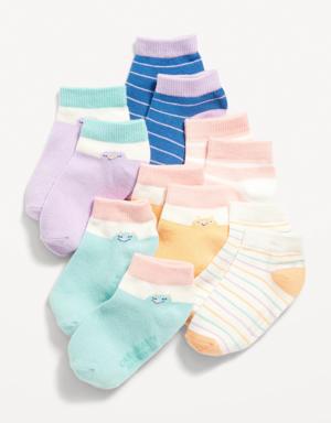 Old Navy Unisex Ankle Socks 6-Pack for Toddler & Baby multi