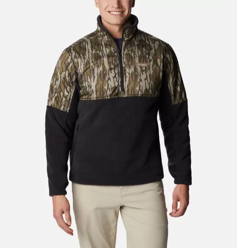 Columbia Men’s PHG™ Fleece Overlay 1/4 Zip Pullover. 2