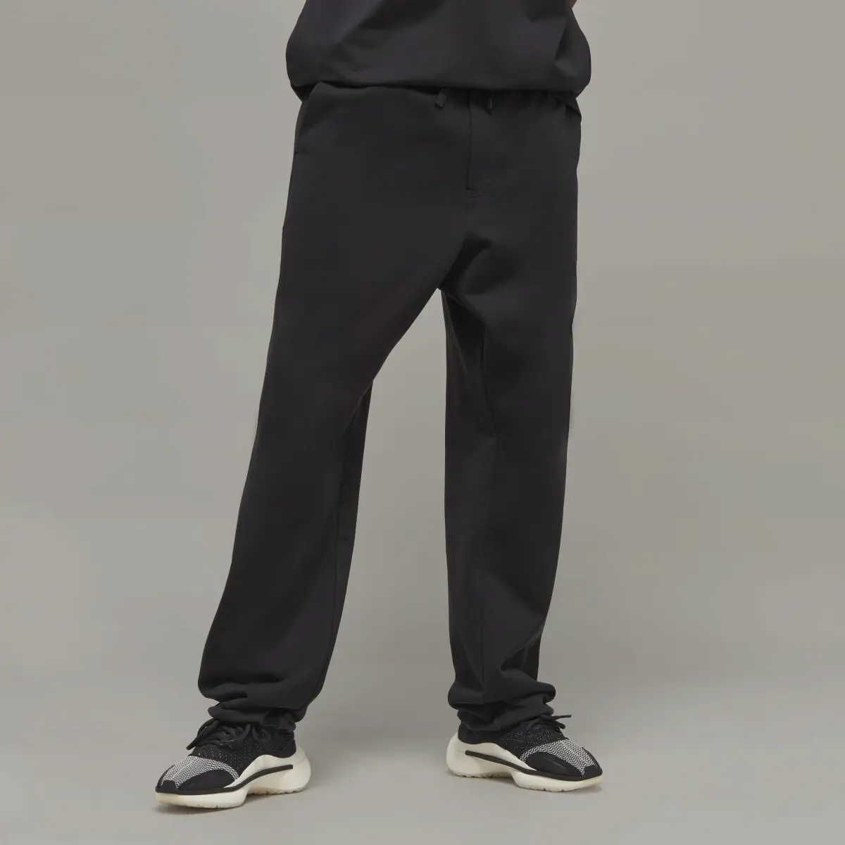 Adidas Pantalon droit en molleton de coton bio Y-3. 1