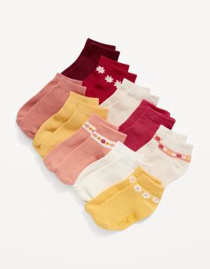 Unisex 10-Pack Ankle Socks for Toddler & Baby gray