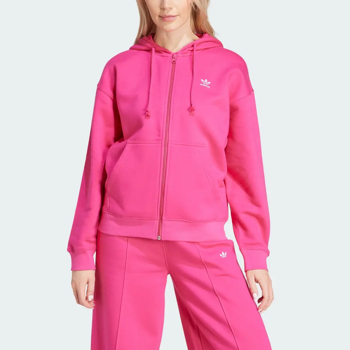 Adidas ESSENTIALS ZIP HOODIE. 1