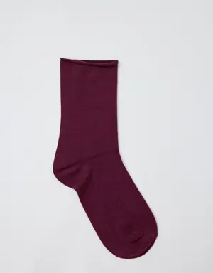 Basic Modal Kadın Soket Çorap MAVİ
