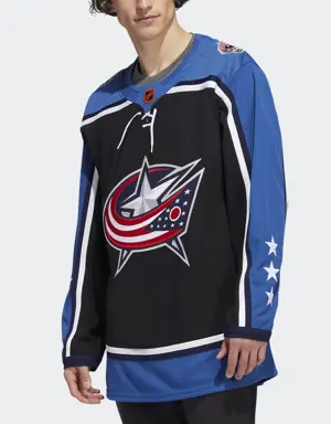 Blue Jackets Authentic Reverse Retro Wordmark Jersey