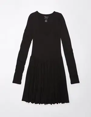 Soft and Sexy Long-Sleeve Mini Dress