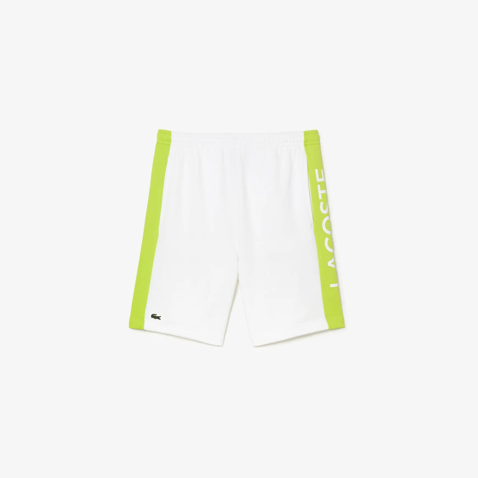 Lacoste Men’s Regular Fit Cotton Fleece Colourblock Shorts. 2
