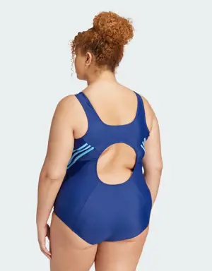 Adidas 3-Stripes Swim Suit (Plus Size). 3 Adidas 3-Stripes Swim Suit (Plus Size). 3
