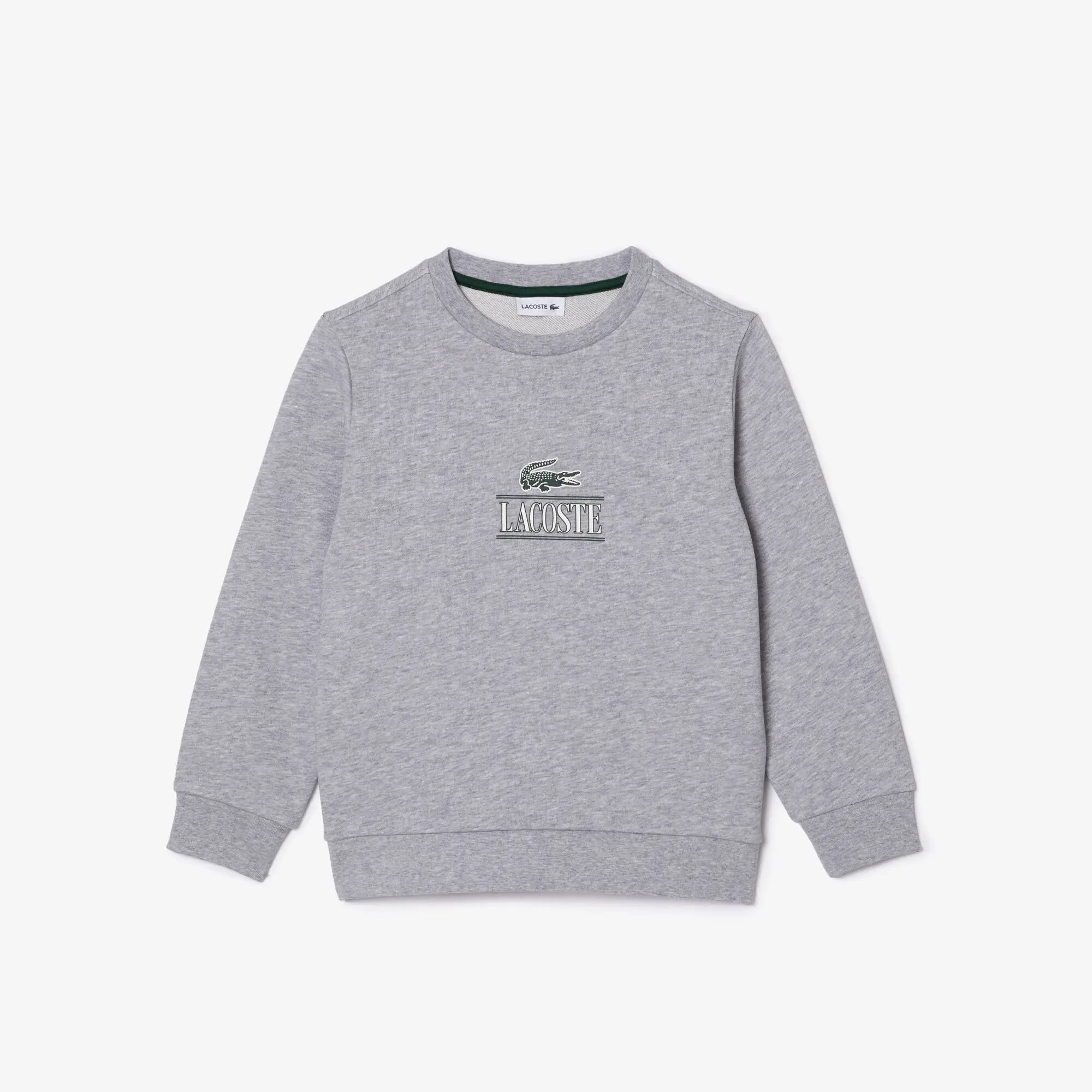 Lacoste Cotton Sweatshirt with Iconic Print. 1