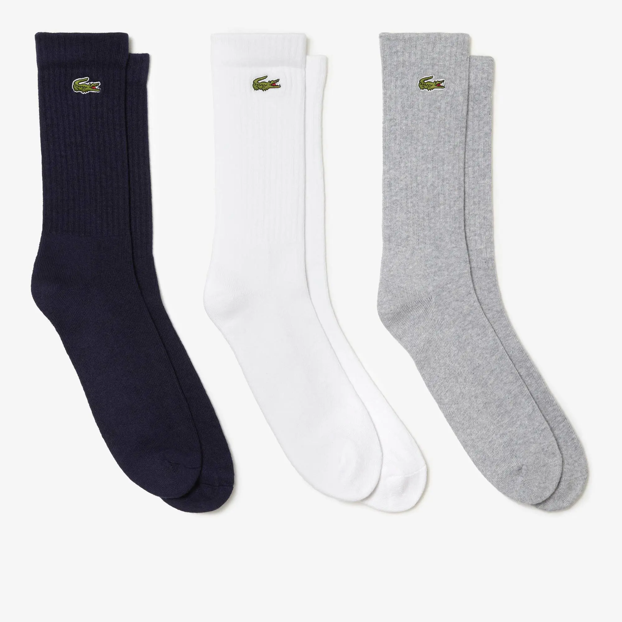 Lacoste Unisex Lacoste SPORT High-Cut Socks Three-Pack. 1