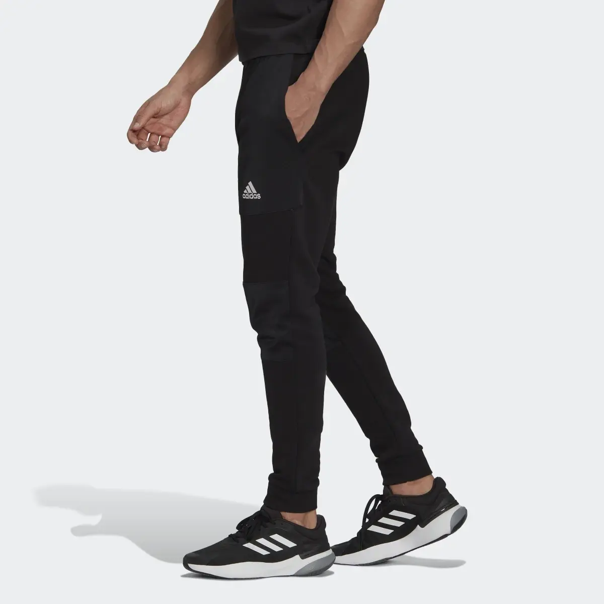 Adidas Essentials BrandLove French Terry Joggers. 2