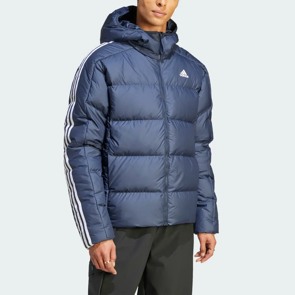 Adidas Essentials Midweight Down Hooded Jacket. 1