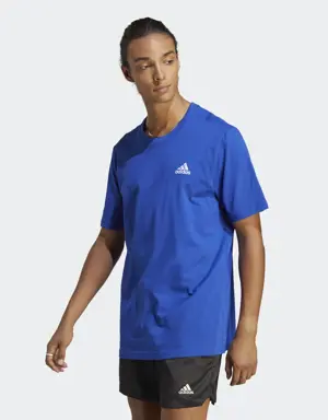 T-shirt en jersey à petit logo brodé Essentials