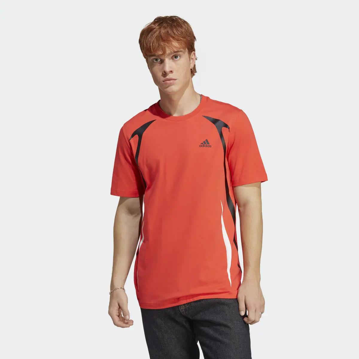 Adidas T-shirt colorblock. 2