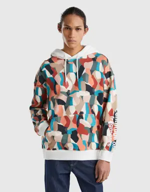 warm multicolored hoodie