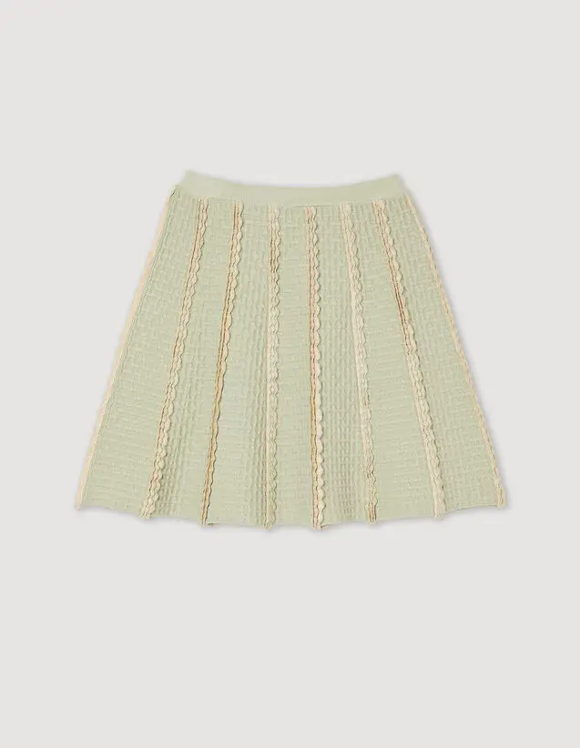 Sandro Short knitted skirt. 2