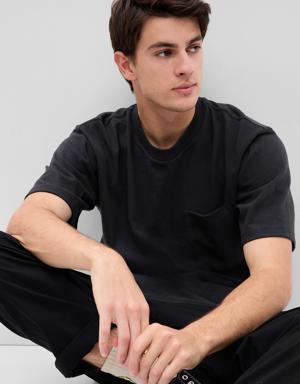 Heavyweight Relaxed Fit Pocket T-Shirt black