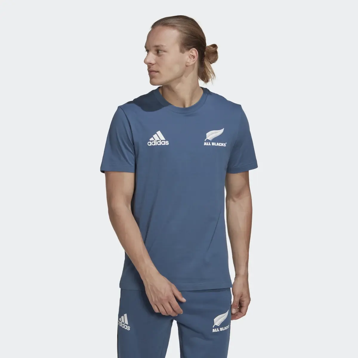 Adidas T-shirt da Rugby Cotton All Blacks. 2