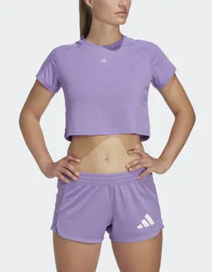 Adidas Playera Corta AEROREADY Train Essentials 3 Franjas Logo