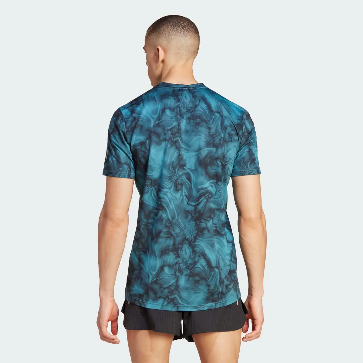 Adidas Own the Run Allover Print T-Shirt. 3