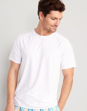 Short-Sleeve Rashguard for Men white