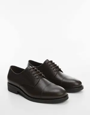 Suit shoe leather