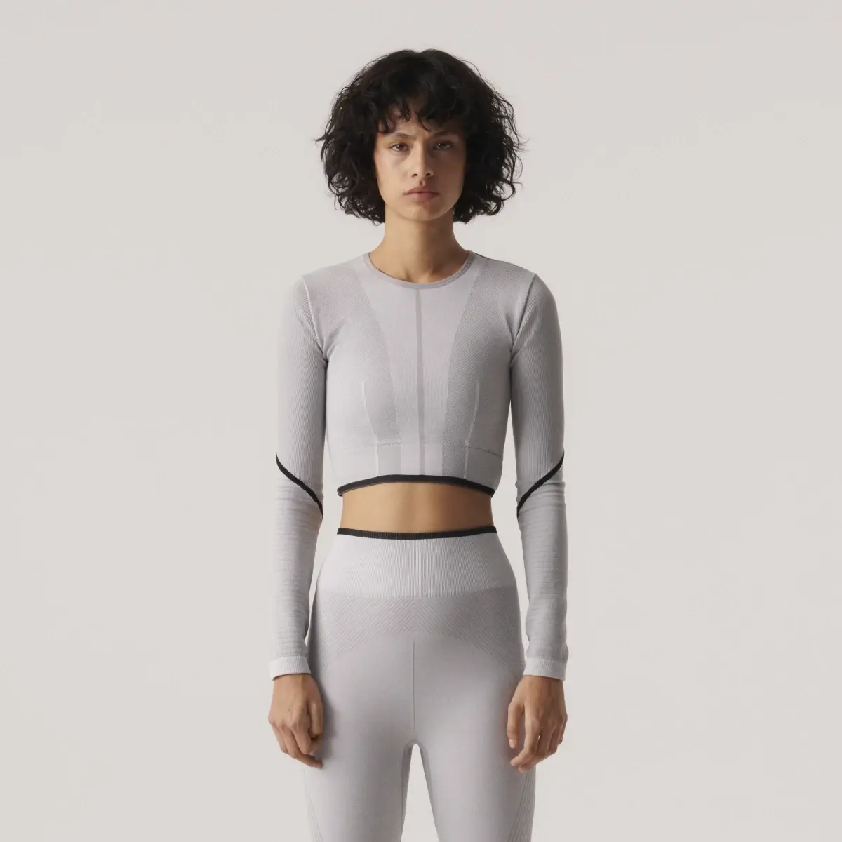 Adidas Maglia da yoga adidas by Stella McCartney TrueStrength Seamless Long Sleeve Crop. 1