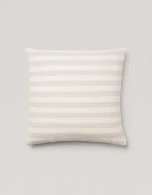 100% cotton woven stripe cushion cover 60x60cm