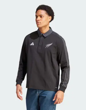 All Blacks Rugby Long Sleeve Polo Shirt