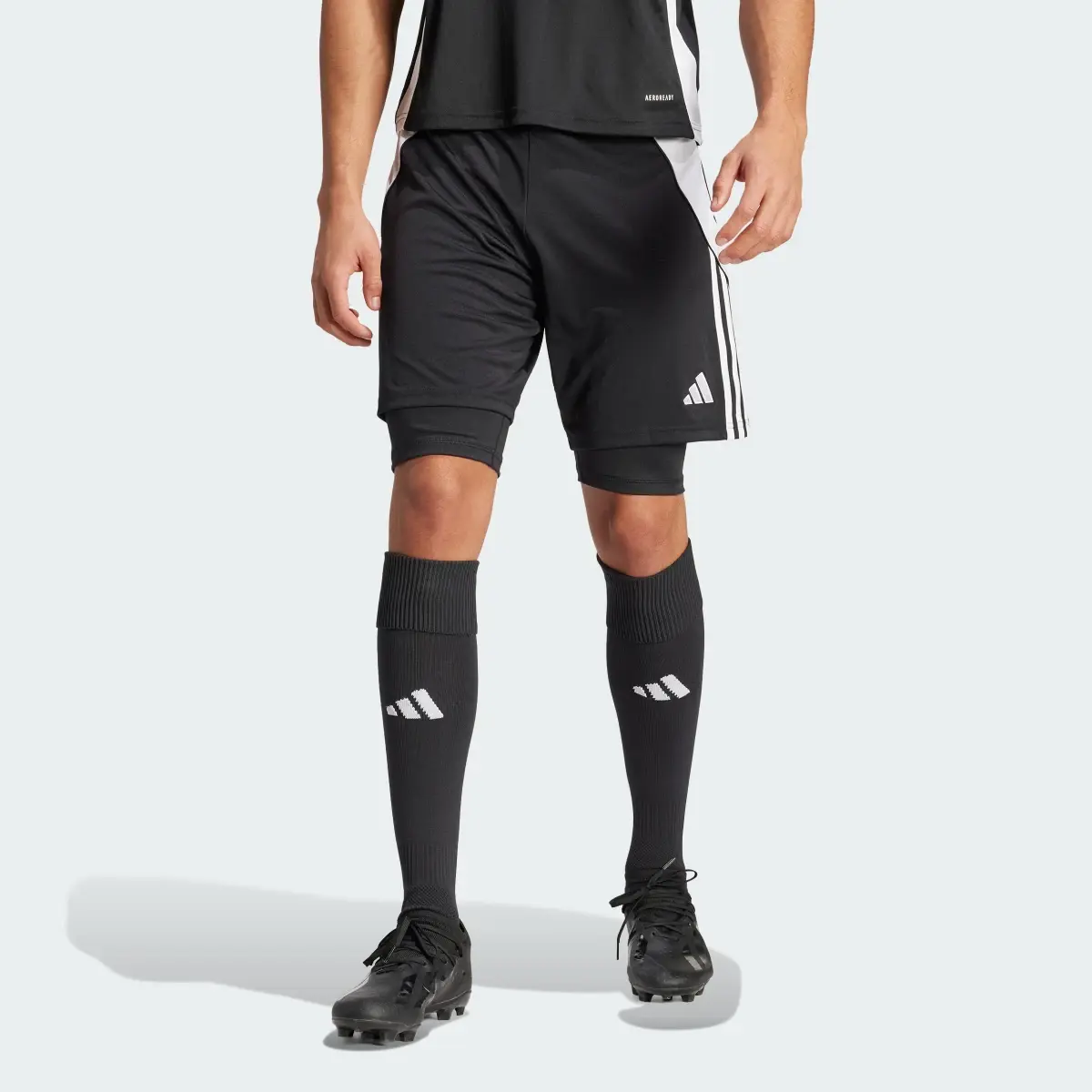 Adidas Tiro 24 Training 2-in-1 Shorts. 2