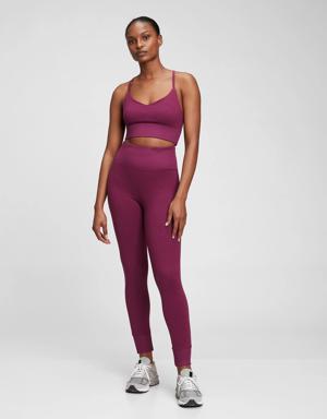 Gap Fit Brushed Tech Jersey Leggings purple