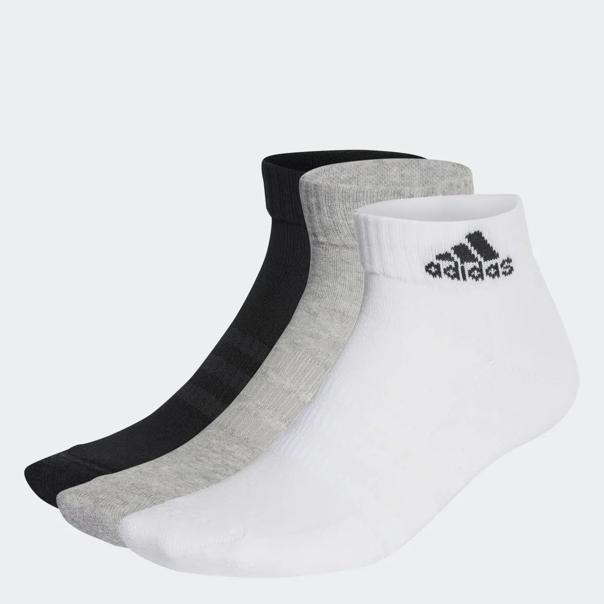 Adidas Cushioned Sportswear Ankle Socks 3 Pairs. 1