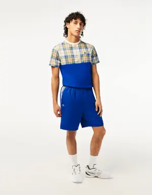 Short color-block homme Lacoste Tennis à carreaux