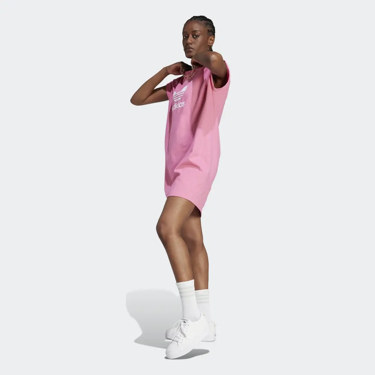 Adidas Adicolor Classics Trefoil Tee Dress. 3