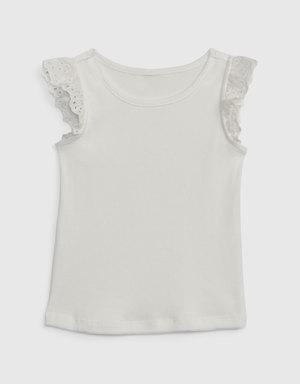 Gap Toddler Flutter Tank Top white