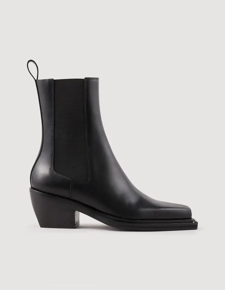 Sandro Leather ankle boots Login to add to Wish list. 1